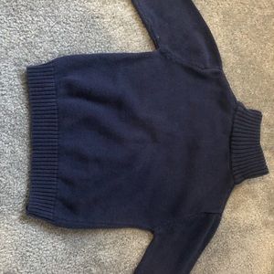 Dark Blue Kids Pullover Sweater